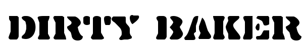 Dirty Bakers Dozen font preview